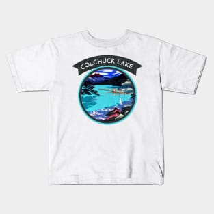 Connect with the Beauty of Colchuck Lake in Retro Japanese Style Kids T-Shirt